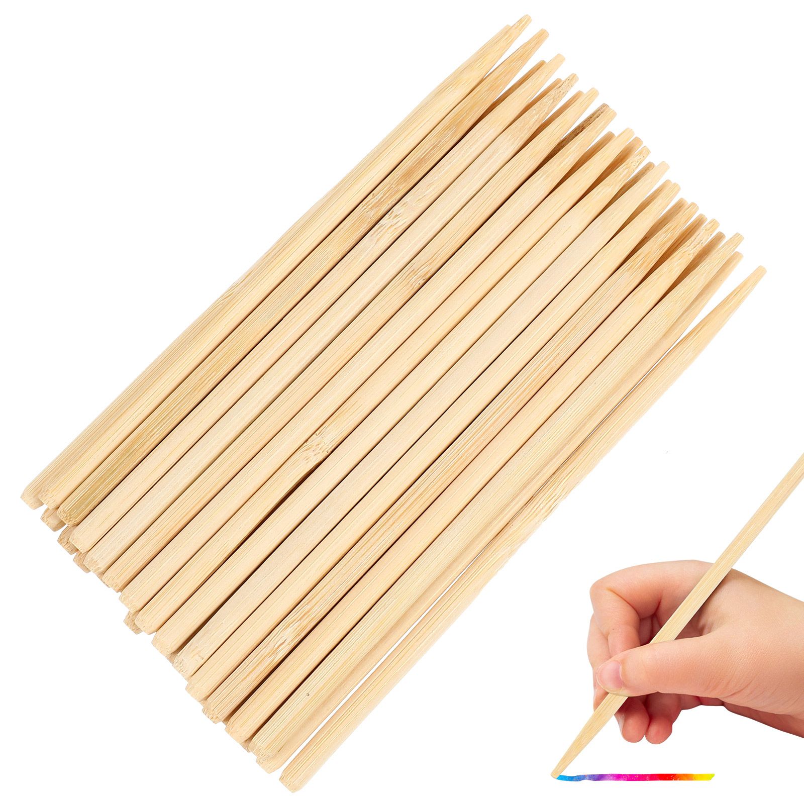 Leatherwork Diy - 30 ชิ้นไม้ภาพวาดไม้ไผ่ปากกา Wax Stick สําหรับผม Twigs