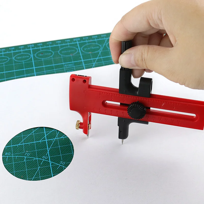 1 ชิ้น วงเวียนตัดวงกลมแบบหมุน  - Leatherwork Diy บทวิจารณ์และราคา