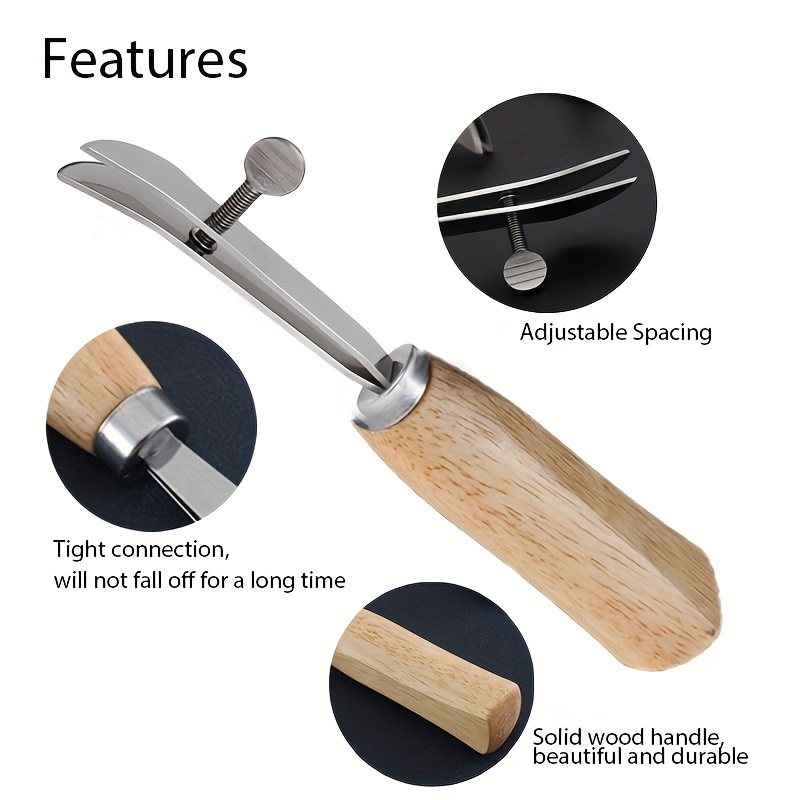 เครื่องมือขีดรอยขอบหนังปรับควา - Leatherwork Edge Creaser บทวิจารณ์และราคา