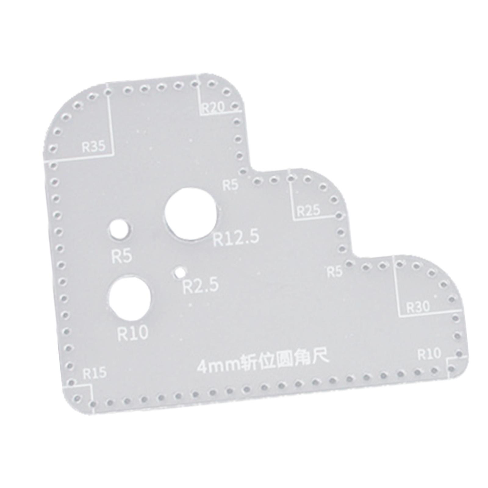 แม่แบบไม้บรรทัดวงกลมอะคริลิกใส - Leatherworking Guide บทวิจารณ์และราคา
