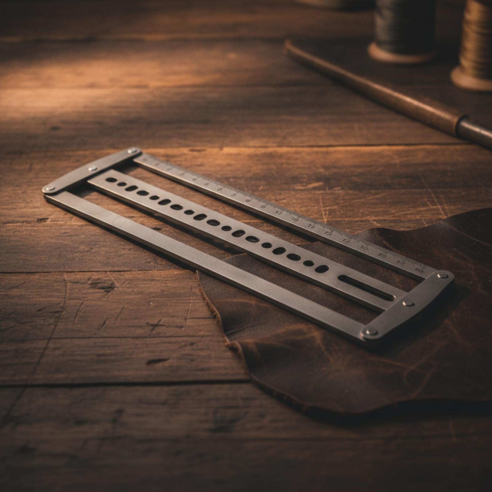 ไม้บรรทัดนำร่องรูเข็มขัดหนัง แ - Leatherworking Guide บทวิจารณ์และราคา