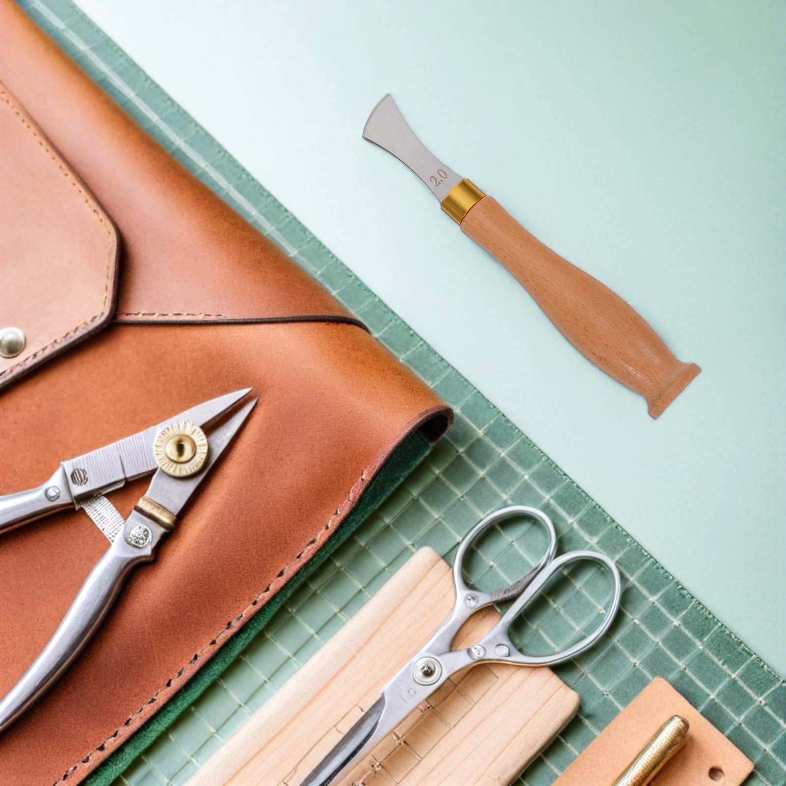 เครื่องมือทำรอยพับขอบ เครื่องม - Leatherwork Edge Creaser บทวิจารณ์และราคา