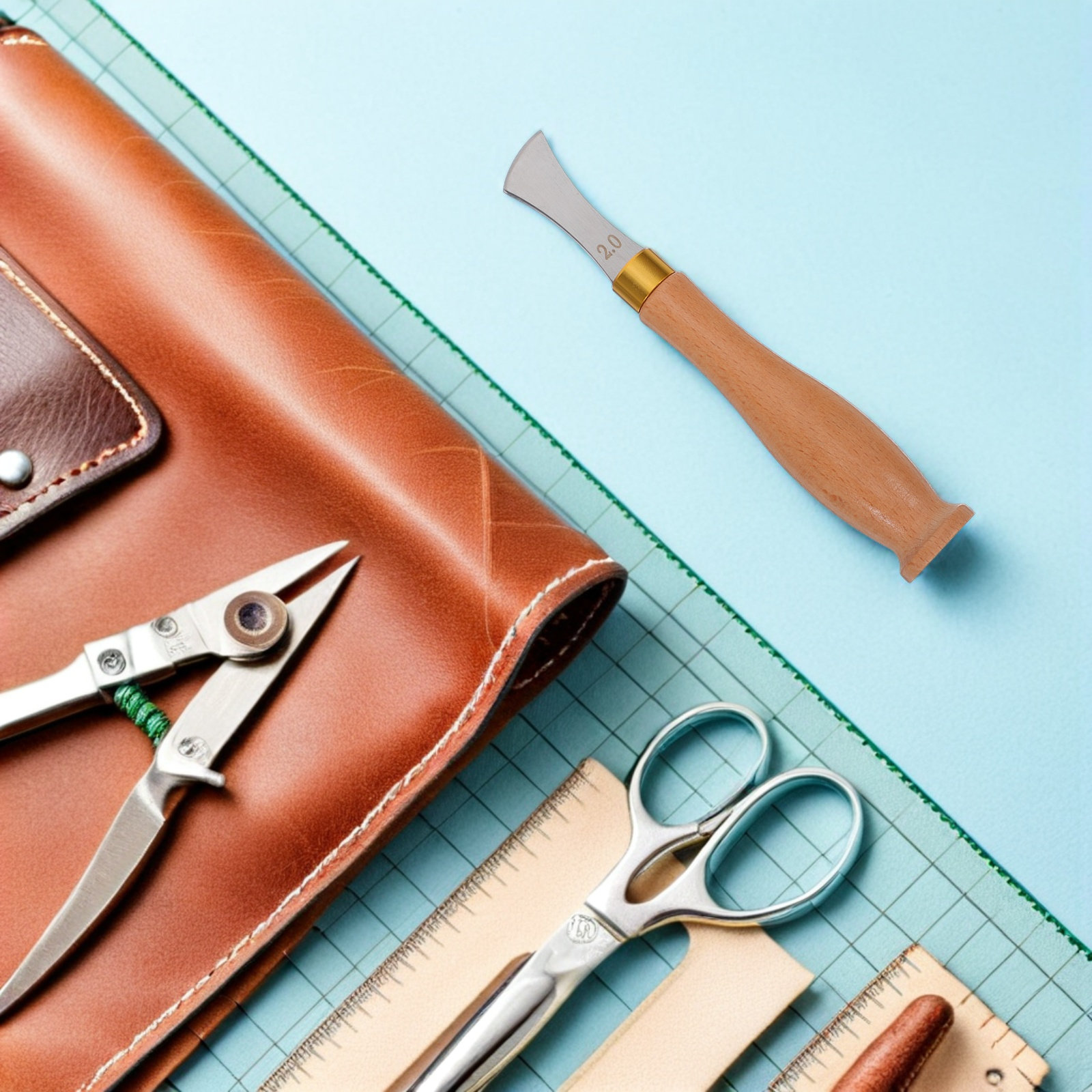 เครื่องมือทำรอยพับขอบ เครื่องม - Leatherwork Edge Creaser บทวิจารณ์และราคา