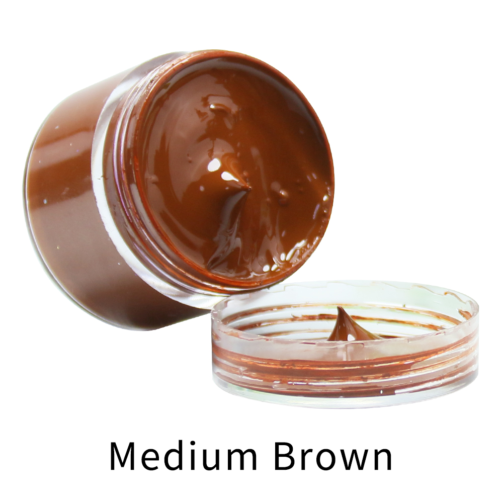 หนังสีน้ำตาลปานกลางสีย้อมสีผิว - Leatherwork Diy บทวิจารณ์และราคา